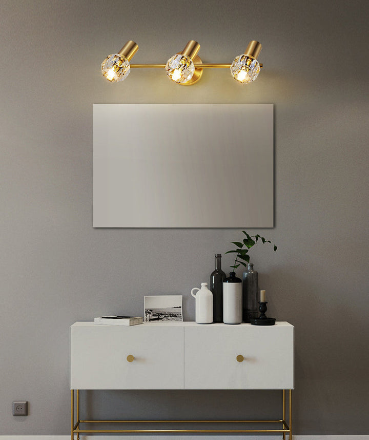 Lisslune | Circle Vanity Wall Lamps Modern Luxury Style Copper Vanity Lights