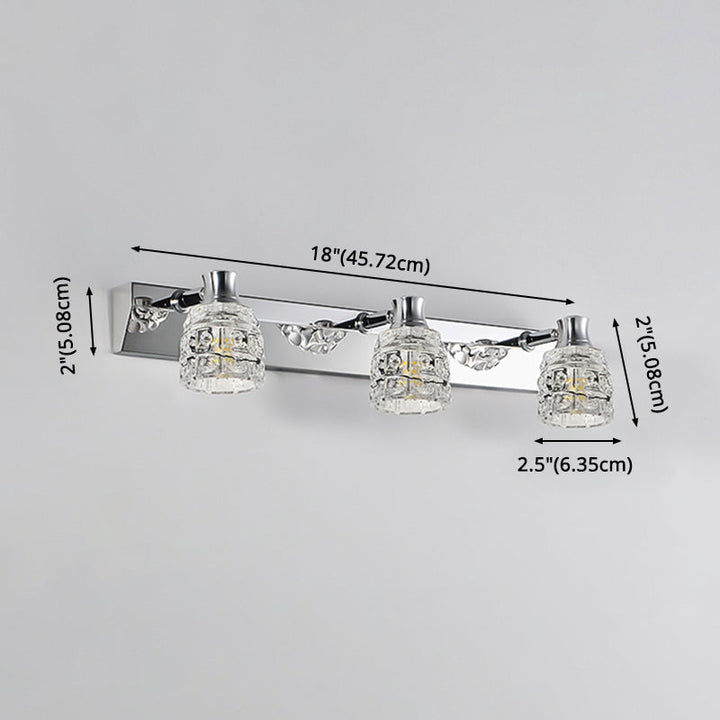 Lisslune | Armed Vanity Wall Lamp Fixtures Light Extravagance Retro Style Crystal Vanity Lights
