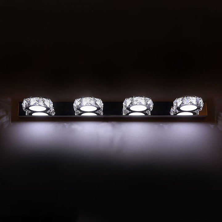 Lisslune | Circle Wall Lamp Lighting Modern Minimalist Style Crystal Vanity Light