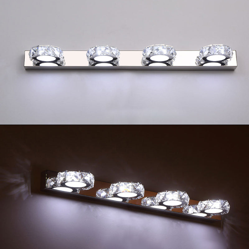 Lisslune | Circle Wall Lamp Lighting Modern Minimalist Style Crystal Vanity Light