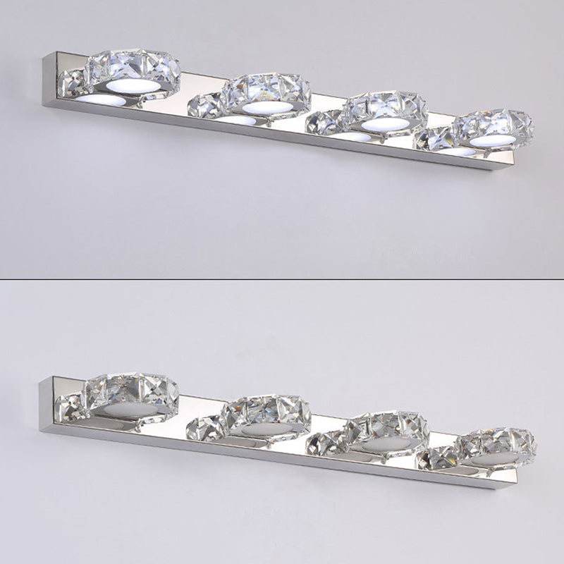 Lisslune | Circle Wall Lamp Lighting Modern Minimalist Style Crystal Vanity Light