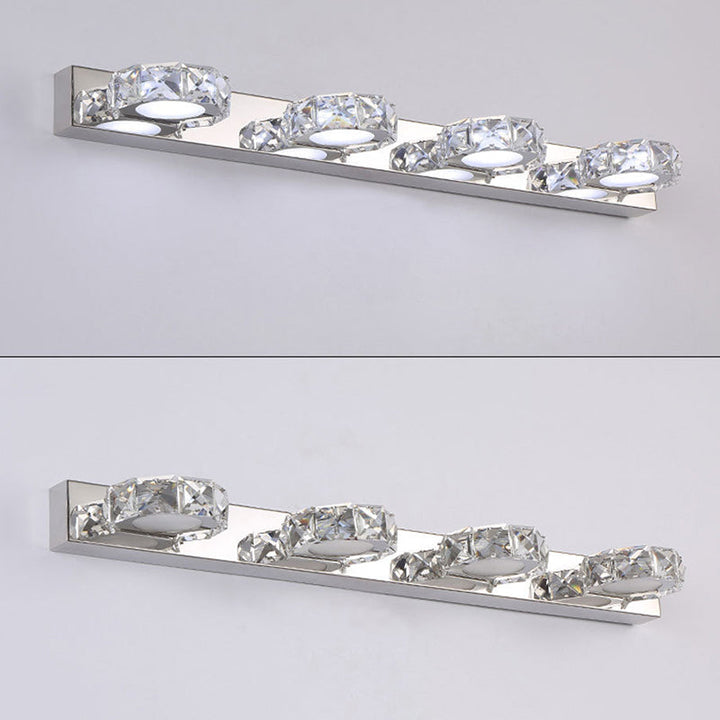Lisslune | Circle Wall Lamp Lighting Modern Minimalist Style Crystal Vanity Light
