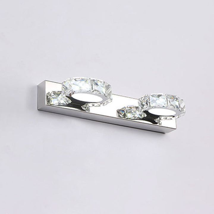 Lisslune | Circle Wall Lamp Lighting Modern Minimalist Style Crystal Vanity Light