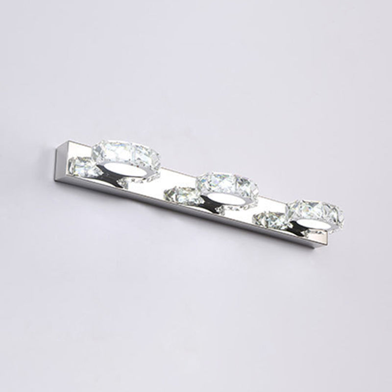 Lisslune | Circle Wall Lamp Lighting Modern Minimalist Style Crystal Vanity Light