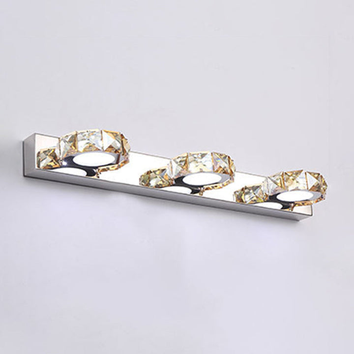 Lisslune | Circle Wall Lamp Lighting Modern Minimalist Style Crystal Vanity Light