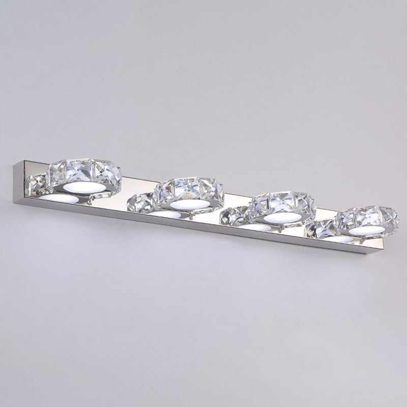 Lisslune | Circle Wall Lamp Lighting Modern Minimalist Style Crystal Vanity Light