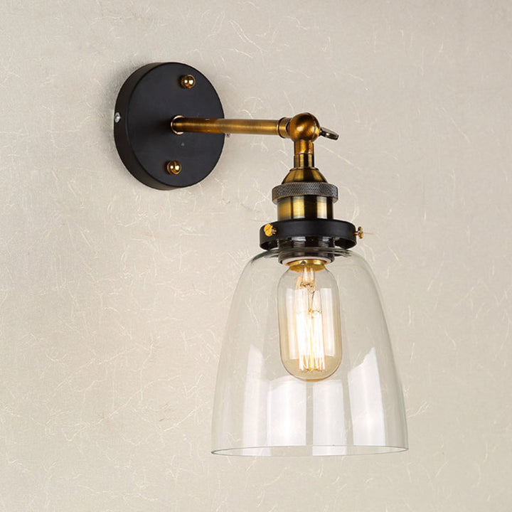Skørter | Oval Vanity Wall Lamp Fixture Retro Industrial Style Glass Single Vanity Lamp