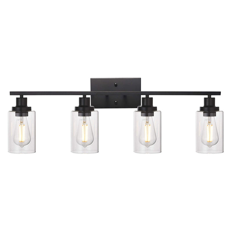 Skørter | Cylindrical Wall Light Fixtures Retro Industrial Style Glass Vanity Light