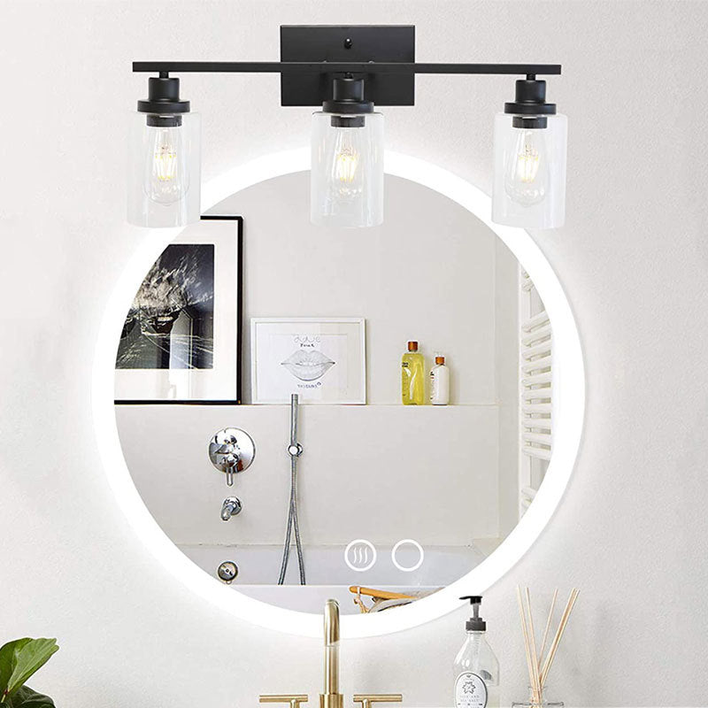 Skørter | Cylindrical Wall Light Fixtures Retro Industrial Style Glass Vanity Light