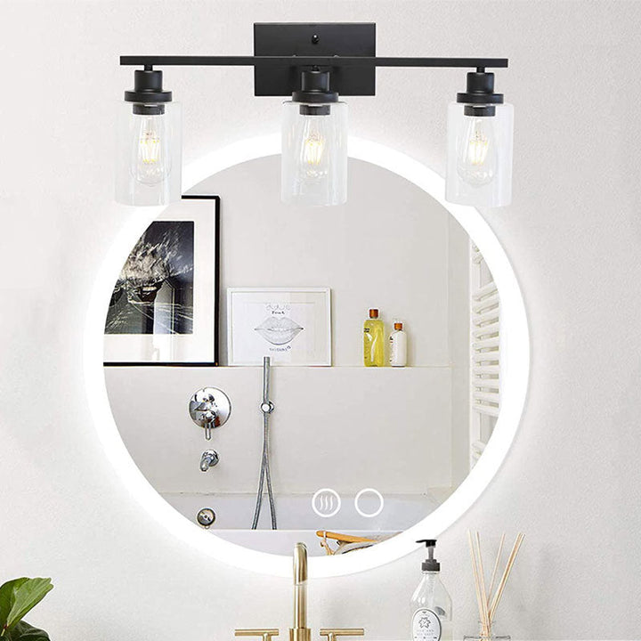 Skørter | Cylindrical Wall Light Fixtures Retro Industrial Style Glass Vanity Light