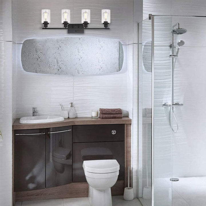 Skørter | Cylindrical Wall Light Fixtures Retro Industrial Style Glass Vanity Light