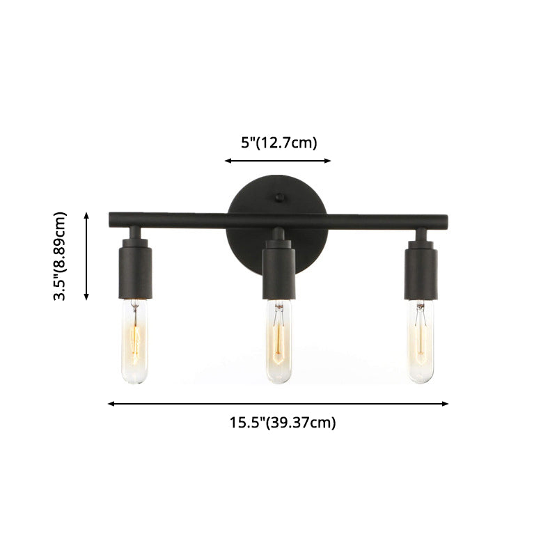 Skørter | Open Bulbs Vanity Wall Light Fixtures Retro Industrial Style Metal Vanity Light