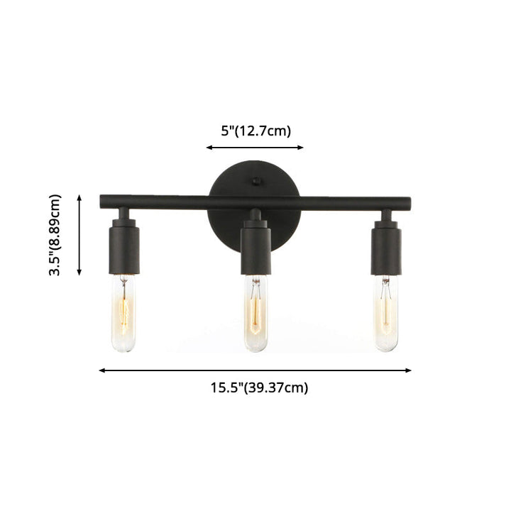 Skørter | Open Bulbs Vanity Wall Light Fixtures Retro Industrial Style Metal Vanity Light