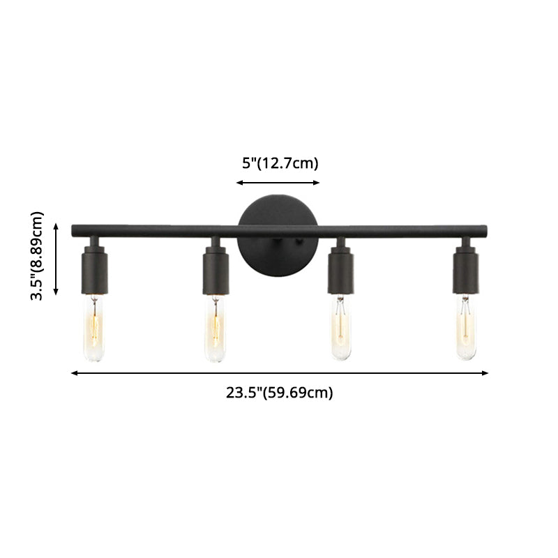 Skørter | Open Bulbs Vanity Wall Light Fixtures Retro Industrial Style Metal Vanity Light