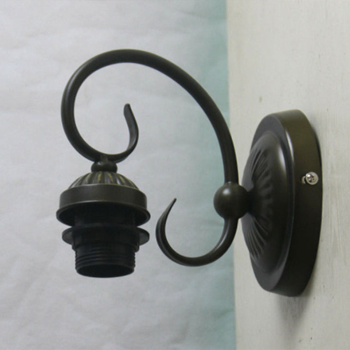 Skørter | Tapered Vanity Wall Lamps European Retro Style Glass Single Vanity Light