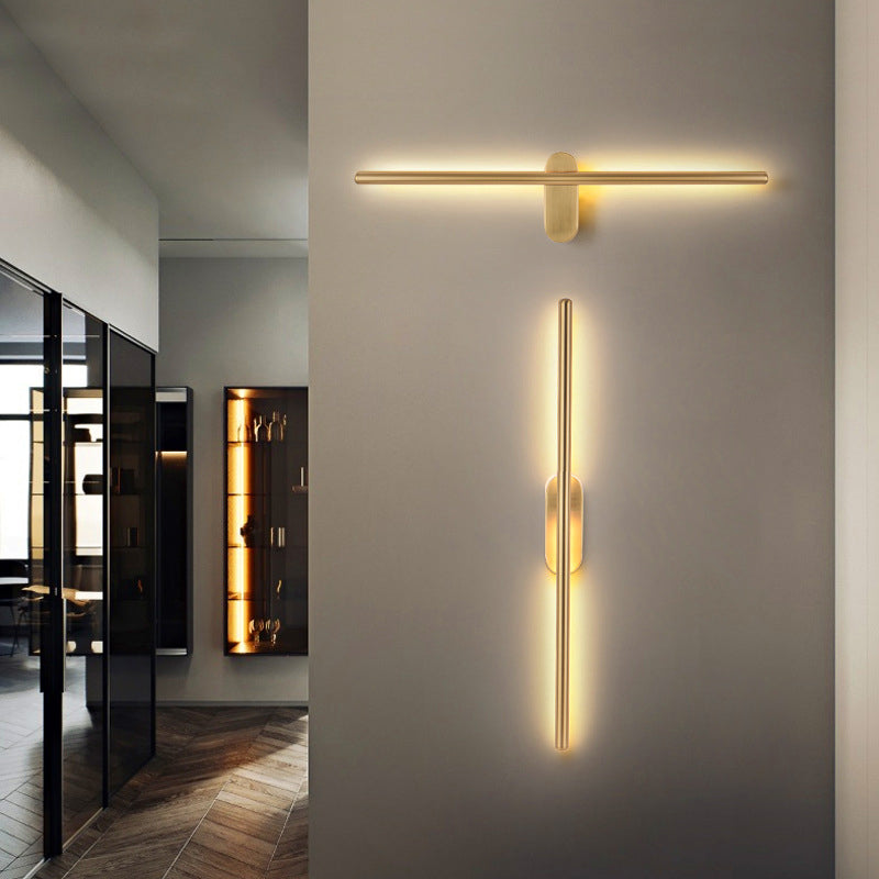 Lisslune | Linear Stripes Wall Lighting Modern Metal Wall Mount Lamp for Bedroom Living Room