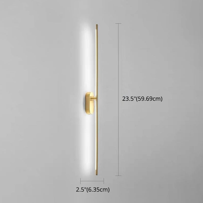 Skørter | Linear Stripes Wall Lighting Modern Metal Wall-Mount Lamp for Bedroom Living Room