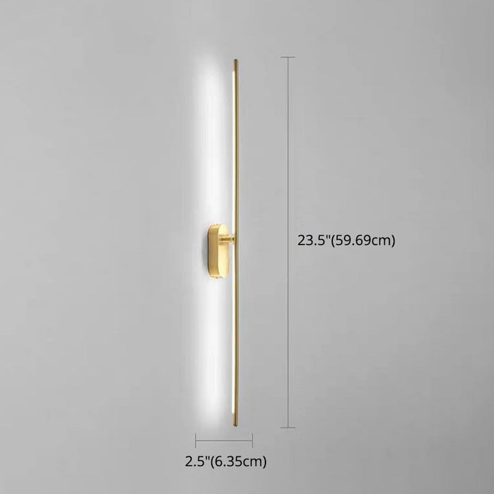 Skørter | Linear Stripes Wall Lighting Modern Metal Wall-Mount Lamp for Bedroom Living Room