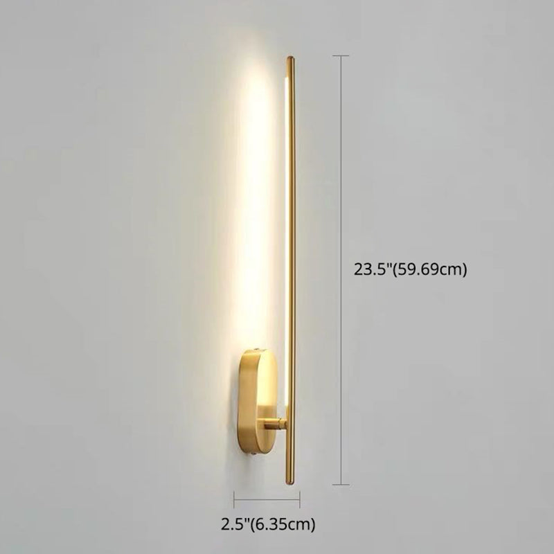 Skørter | Linear Stripes Wall Lighting Modern Metal Wall-Mount Lamp for Bedroom Living Room