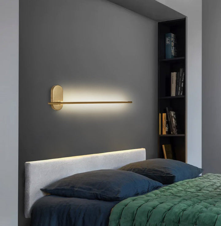 Skørter | Linear Stripes Wall Lighting Modern Metal Wall-Mount Lamp for Bedroom Living Room