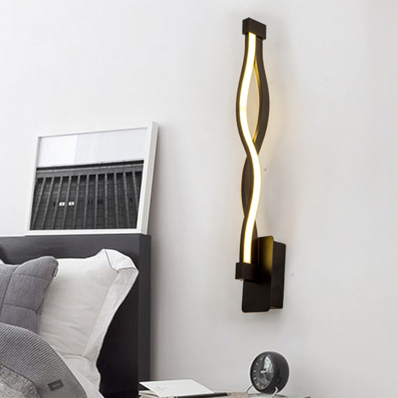 Skørter | Nordic Simplicity Wall Mount Light Fixture Twist Shape Art Wall Lamp for Living Room Bedroom