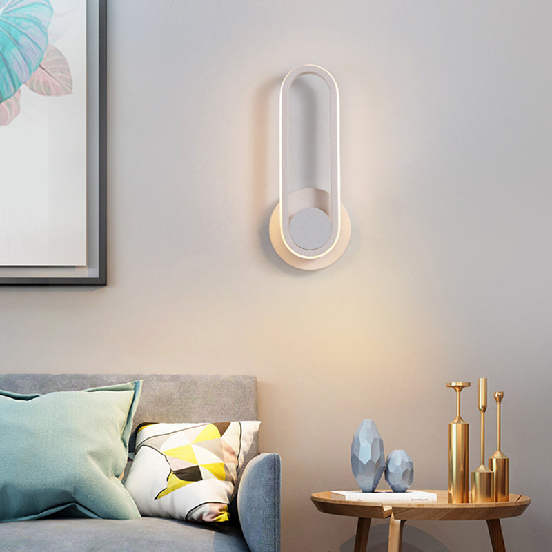 Skørter | Regular Modern Wall Lamp LED Metal Bed Lamps with Rotatable Head
