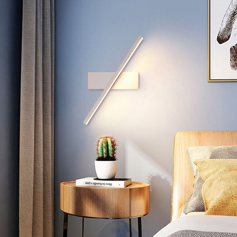 Skørter | Regular Modern Wall Lamp LED Metal Bed Lamps with Rotatable Head