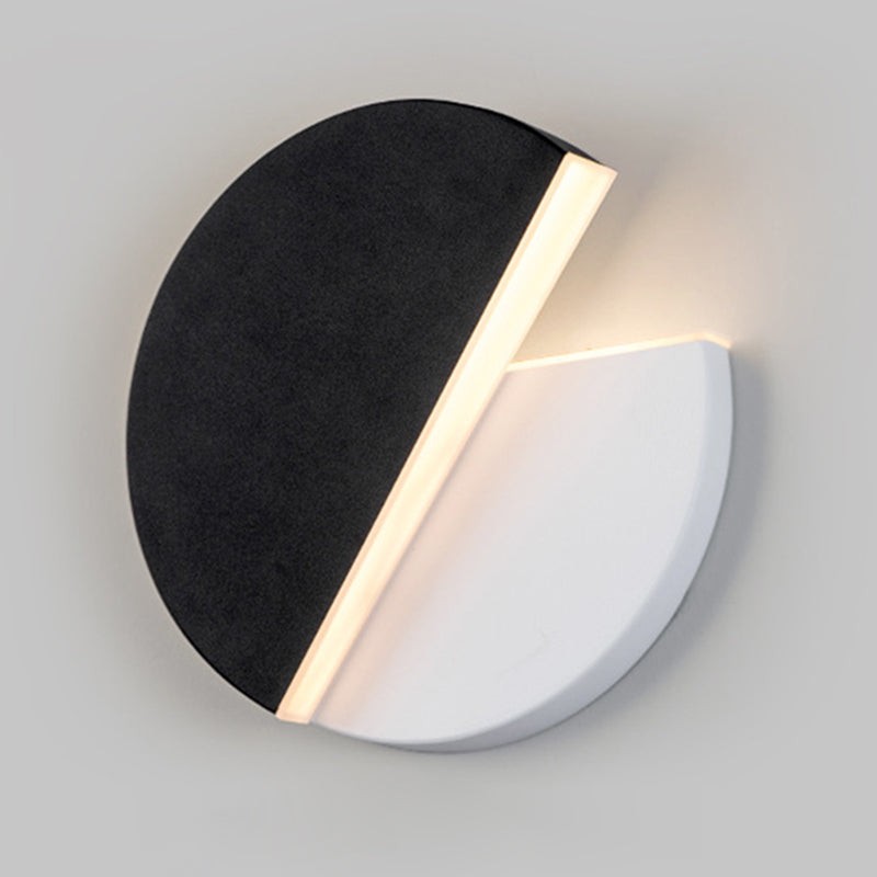 Lisslune | Nordic Rotatable Wall Lamp LED Acrylic Indoor Wall Light Lamps in Round Disc Shape