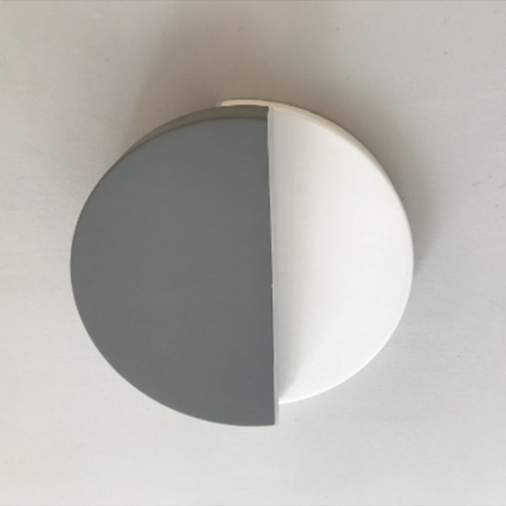 Lisslune | Nordic Rotatable Wall Lamp LED Acrylic Indoor Wall Light Lamps in Round Disc Shape