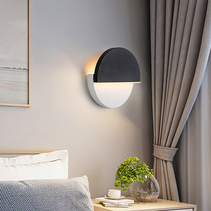 Lisslune | Nordic Rotatable Wall Lamp LED Acrylic Indoor Wall Light Lamps in Round Disc Shape