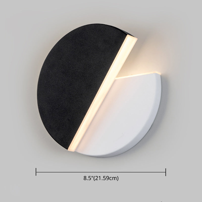 Lisslune | Nordic Rotatable Wall Lamp LED Acrylic Indoor Wall Light Lamps in Round Disc Shape