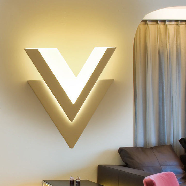 Lisslune | Personalized V-shaped Wall Lamp Modern LED Wall Light for Living Room Bedroom