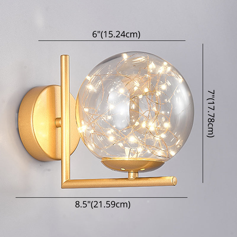 Skørter | 1 Head Ambient Lighting Wall Lamp Creative Star Light Wall Lamp for Bedroom