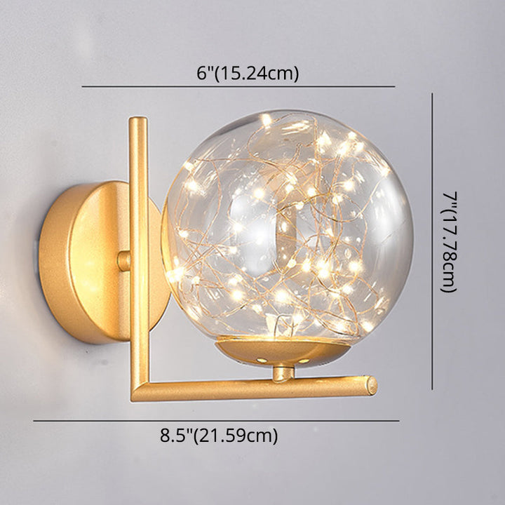 Skørter | 1 Head Ambient Lighting Wall Lamp Creative Star Light Wall Lamp for Bedroom