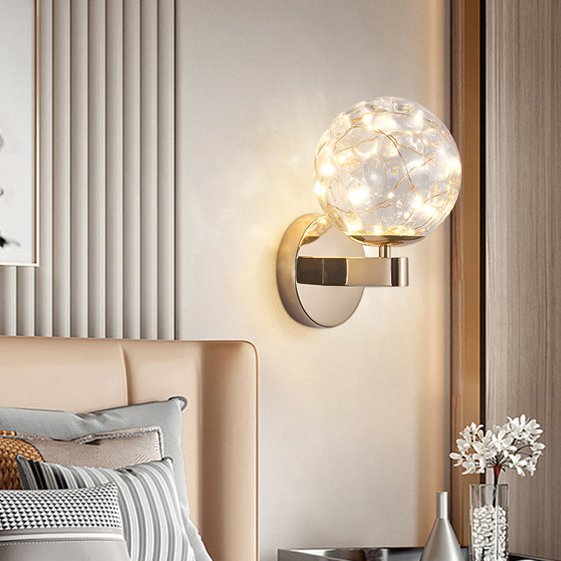 Lisslune | Nordic Modern Wall Light Round Shape Star Wall Lamp for Bedroom Living Room