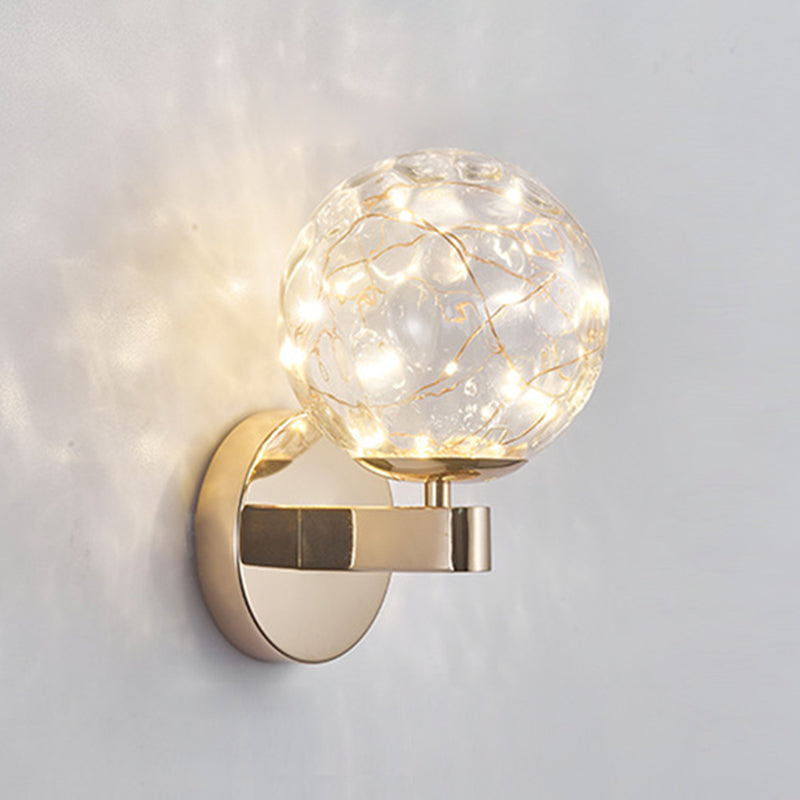 Lisslune | Nordic Modern Wall Light Round Shape Star Wall Lamp for Bedroom Living Room