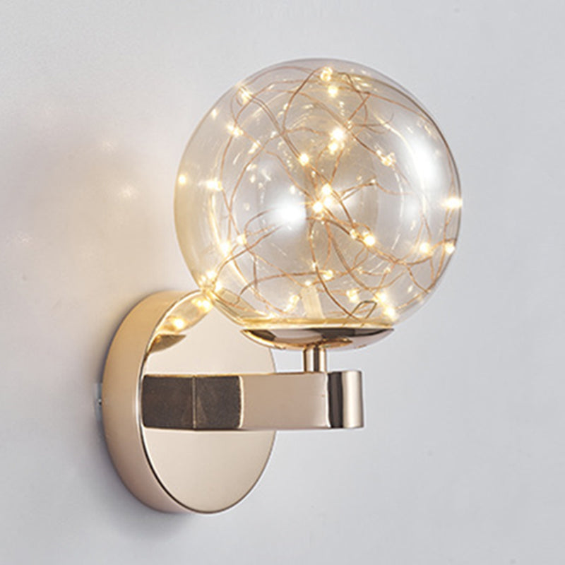 Lisslune | Nordic Modern Wall Light Round Shape Star Wall Lamp for Bedroom Living Room