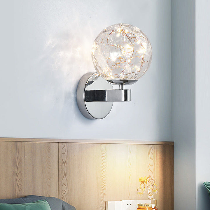 Lisslune | Nordic Modern Wall Light Round Shape Star Wall Lamp for Bedroom Living Room