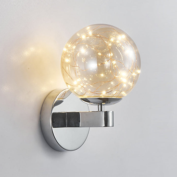 Lisslune | Nordic Modern Wall Light Round Shape Star Wall Lamp for Bedroom Living Room