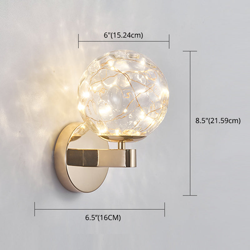 Lisslune | Nordic Modern Wall Light Round Shape Star Wall Lamp for Bedroom Living Room