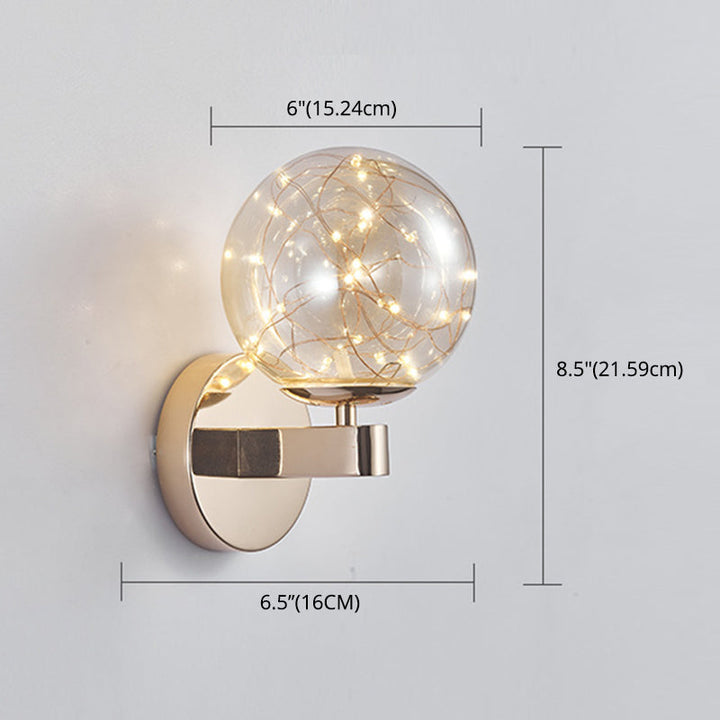 Lisslune | Nordic Modern Wall Light Round Shape Star Wall Lamp for Bedroom Living Room