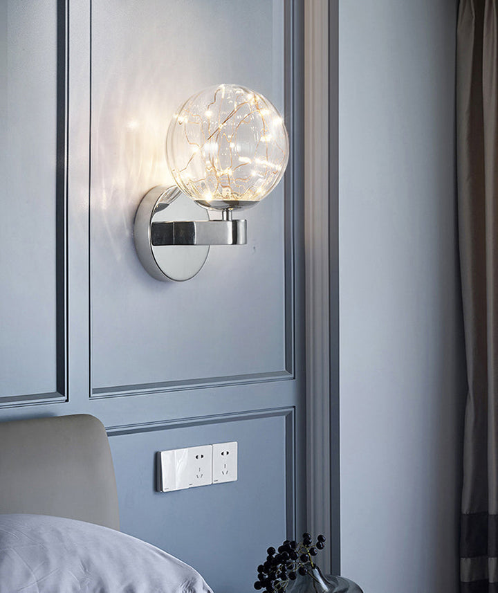 Lisslune | Nordic Modern Wall Light Round Shape Star Wall Lamp for Bedroom Living Room