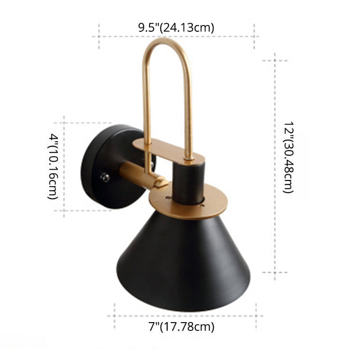Skørter | Macaroon Style Wall Light Metal Colorful Wall Lamp for Hotel Bedroom