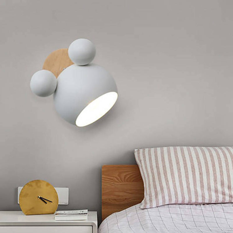 Lisslune | Lover Mickey Wall Lamp Nordic Macaroon Wall Lamp with Adjustable Head
