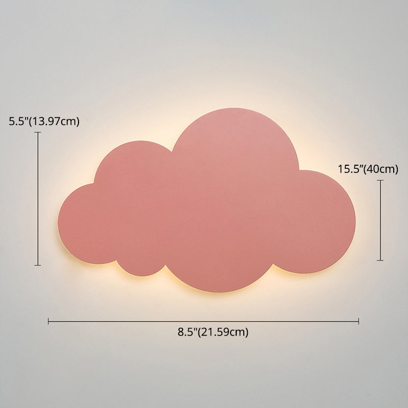 Skørter | Cloud-shaped Macaroon Wall Lamp Colorful Acrylic Shade Wall Lamp for Bedroom