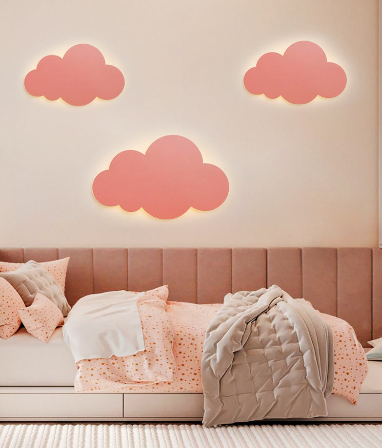 Skørter | Cloud-shaped Macaroon Wall Lamp Colorful Acrylic Shade Wall Lamp for Bedroom
