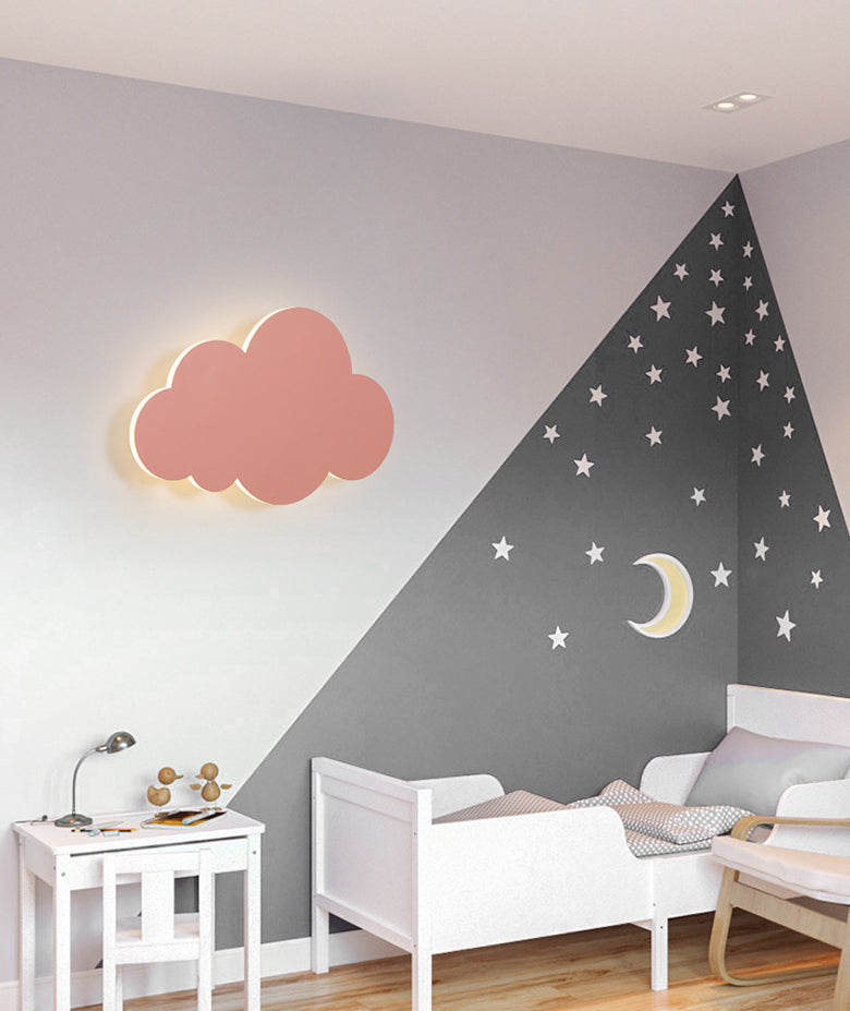 Skørter | Cloud-shaped Macaroon Wall Lamp Colorful Acrylic Shade Wall Lamp for Bedroom