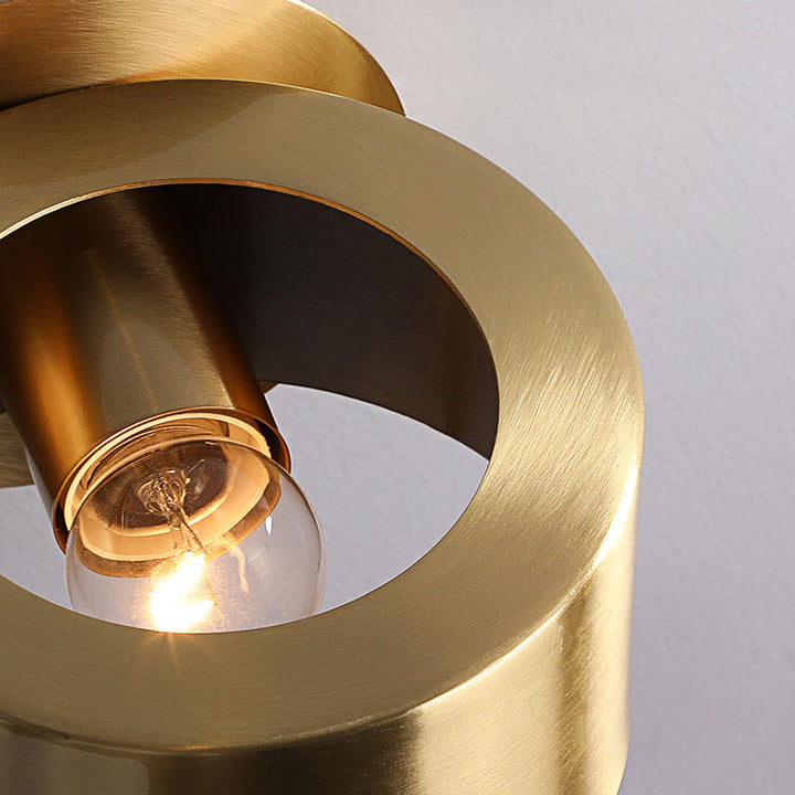 Lisslune | Bedroom decoration Modern brass wall light 1 light Round shape Wall-mounted light for bedside table