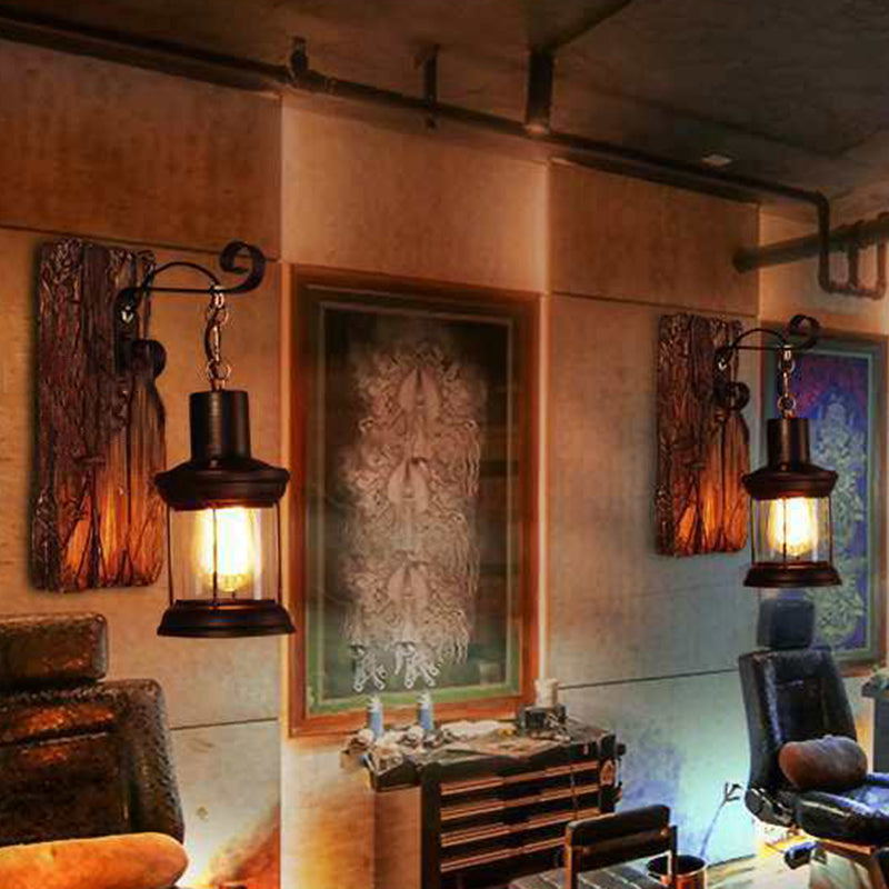 Skørter | Loft industrial style wall-mounted light wood wall lighting ideas for hallway restaurant