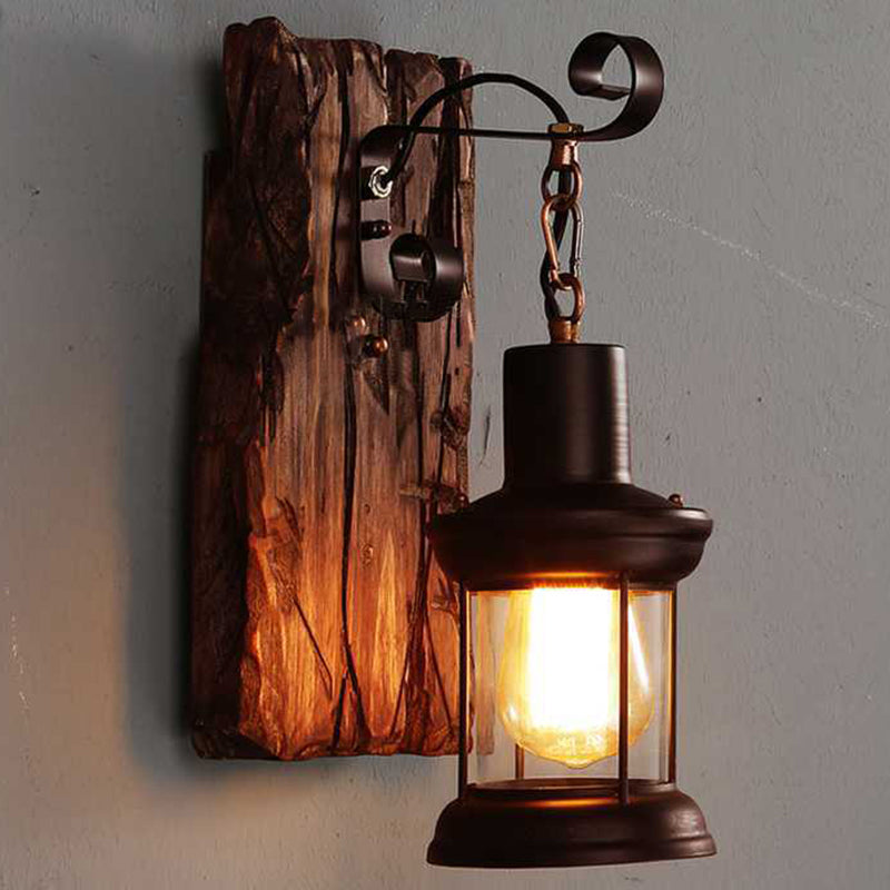 Skørter | Loft industrial style wall-mounted light wood wall lighting ideas for hallway restaurant